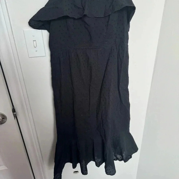 J crew black cotton Swiss dot dress midi 6 - Picture 7 of 9